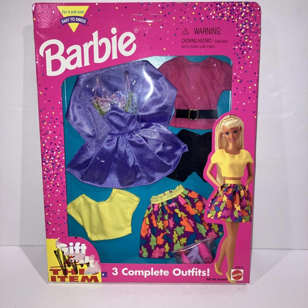 VINTAGE 1996 Gift Pack Fashions 3 Complete Outfits  NEW in Box